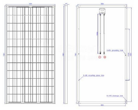 Tấm pin Năng lượng mặt trời 300W POLY - ĐIỆN SẠCH