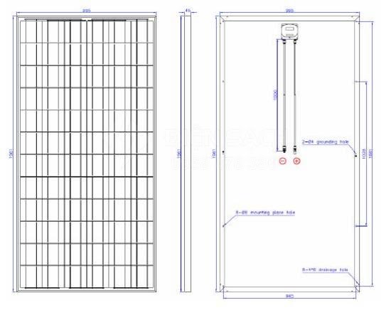 Tấm pin Năng lượng mặt trời 300W POLY - ĐIỆN SẠCH