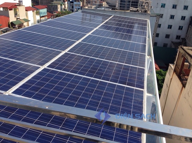Hệ thống điện mặt trời nối lưới ba pha 10kw