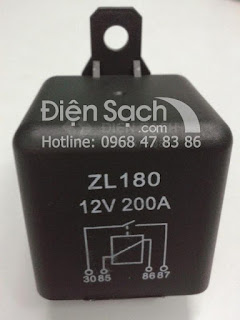 Rơ le khởi động 12V DC 200A