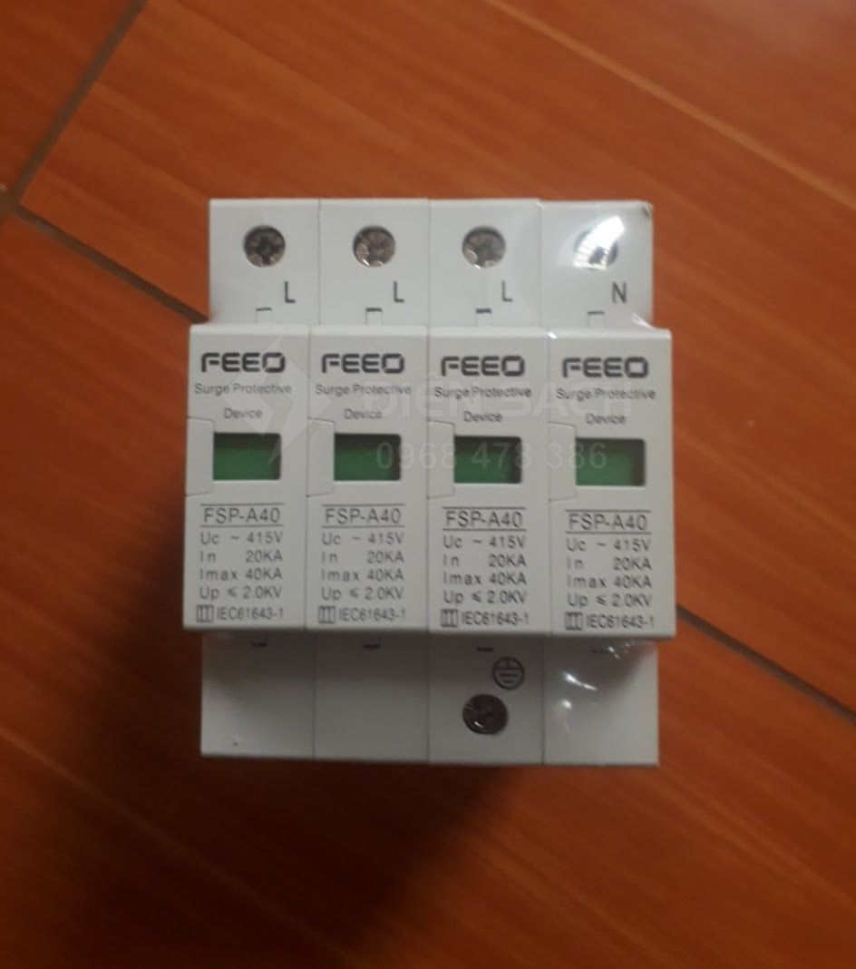 Thiết bị chống sét lan truyền SPD AC 4P 380V