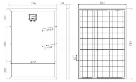 Tấm pin Năng lượng mặt trời 50W - TYNSOLAR