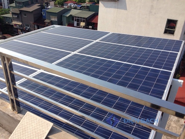 Hệ thống điện mặt trời nối lưới một pha 5kw