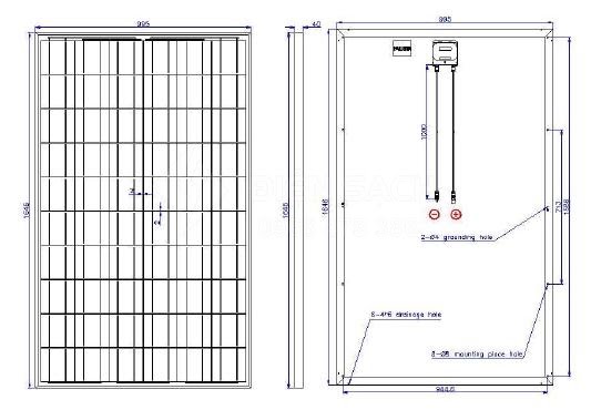 Tấm pin Năng lượng mặt trời 245W - TYNSOLAR