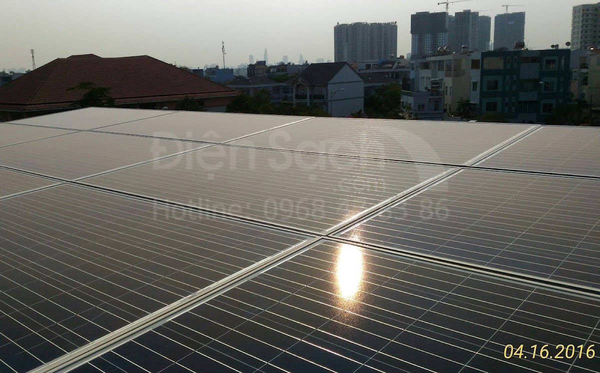 Điện năng lượng mặt trời hoà lưới cho gia đình