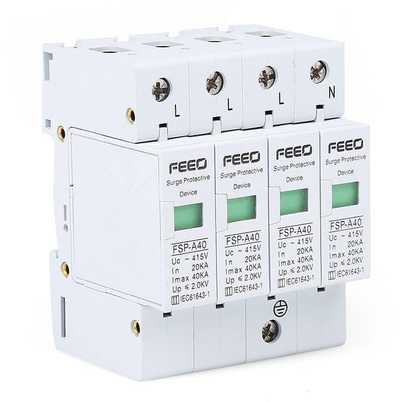 Thiết bị chống sét lan truyền SPD AC 4P 380V
