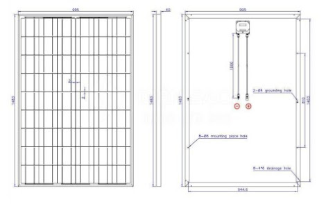 Tấm pin Năng lượng mặt trời 225W - TYNSOLAR