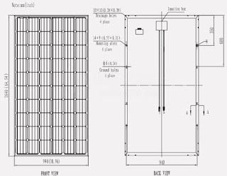 Tấm pin Năng lượng mặt trời 310W MONO - VSUN
