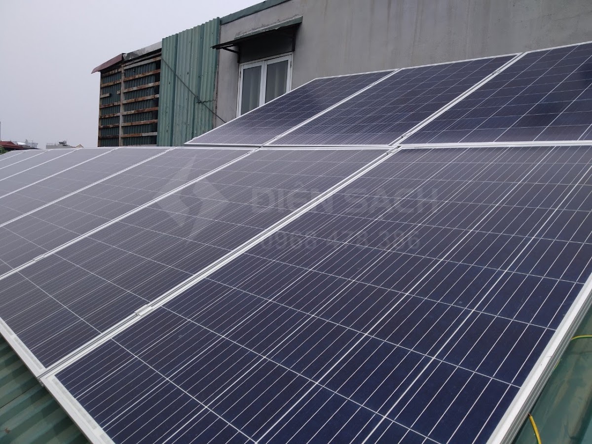 Điện mặt trời mái nhà 6kwp