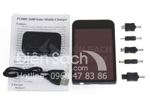 Sạc dự phòng năng lượng mặt trời 2600mAh