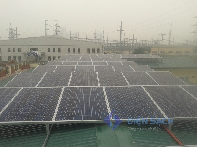 Hệ thống điện mặt trời nối lưới ba pha 30kw