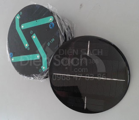Tấm Pin hình tròn đường kính 138mm
