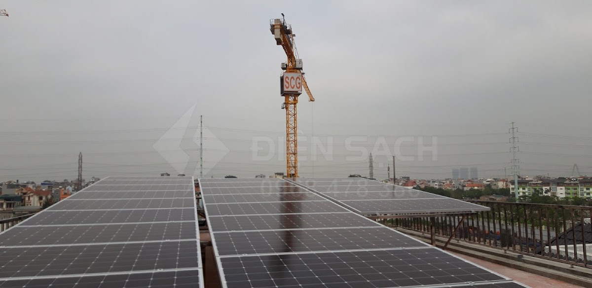 Hệ thống hòa lưới có dự trữ 10kw tại Ciputra