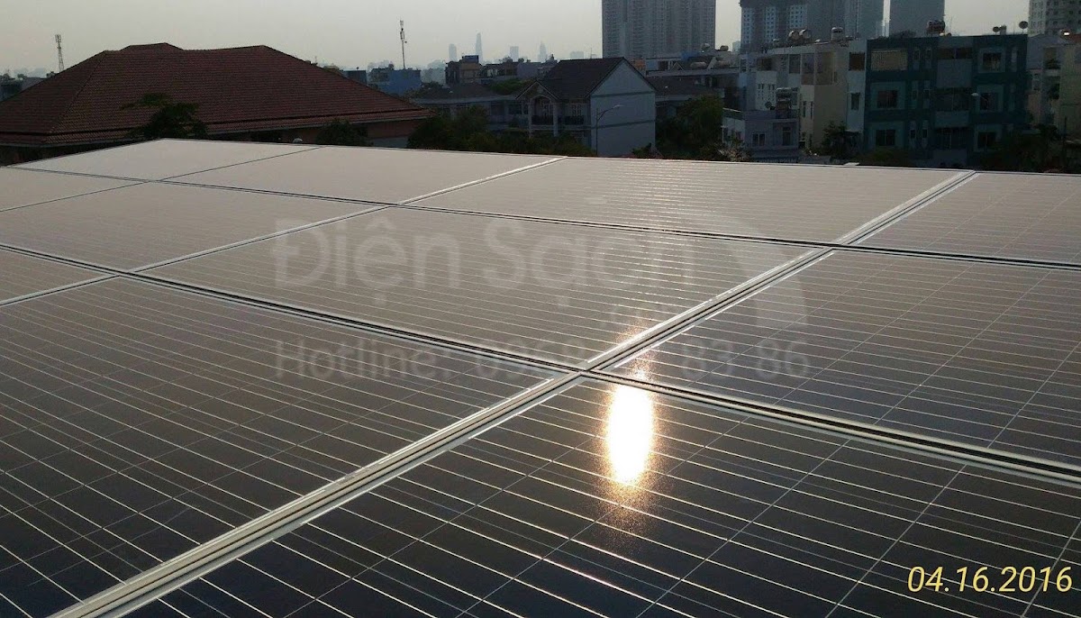 Điện năng lượng mặt trời hoà lưới cho gia đình