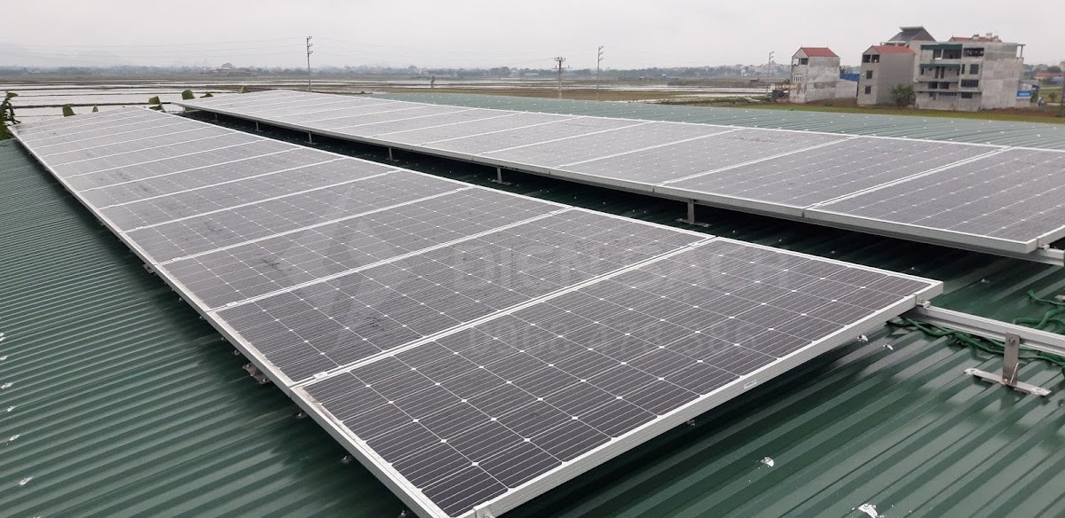 Hệ thống điện mặt trời hòa lưới 65kwp