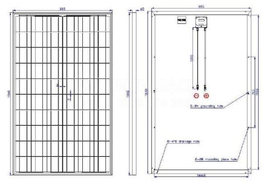 Tấm pin Năng lượng mặt trời 255W - TYNSOLAR