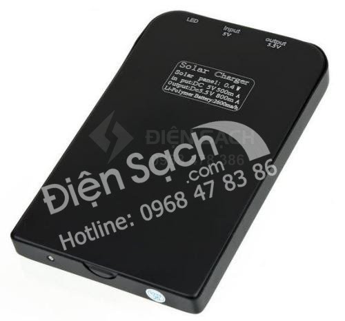 Sạc dự phòng năng lượng mặt trời 2600mAh
