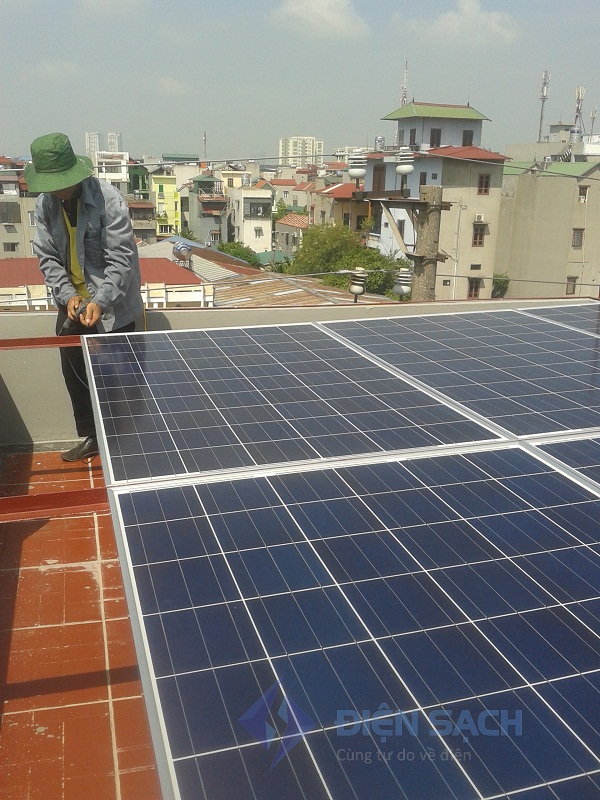 Hệ thống điện mặt trời 1,5 kWp cho biệt thự