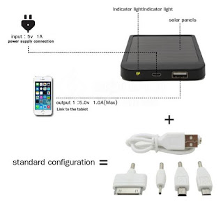 Sạc dự phòng năng lượng mặt trời 5600mAh