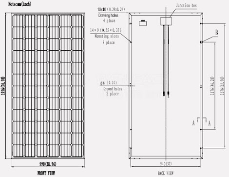 Tấm pin Năng lượng mặt trời 350W MONO  - VSUN