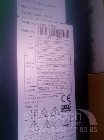 Inverter hòa lưới có dự trữ 48V 4000W MPP