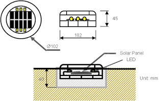 Đèn năng lượng mặt trời sân vườn LZ-05