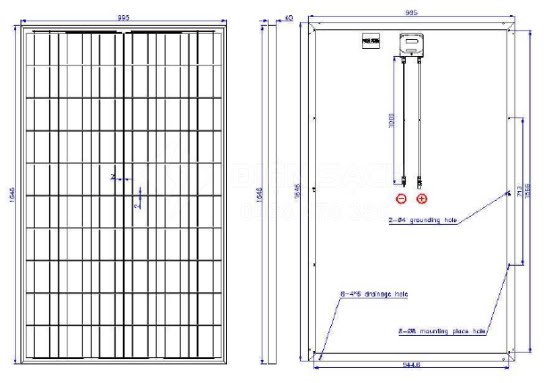 Tấm pin Năng lượng mặt trời 250W MONO - ĐIỆN SẠCH